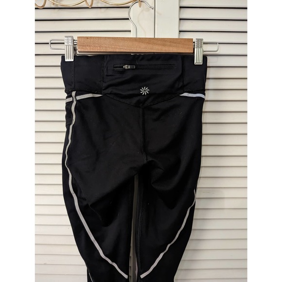 Athleta black reflective leggings XXS - Picture 4 of 5